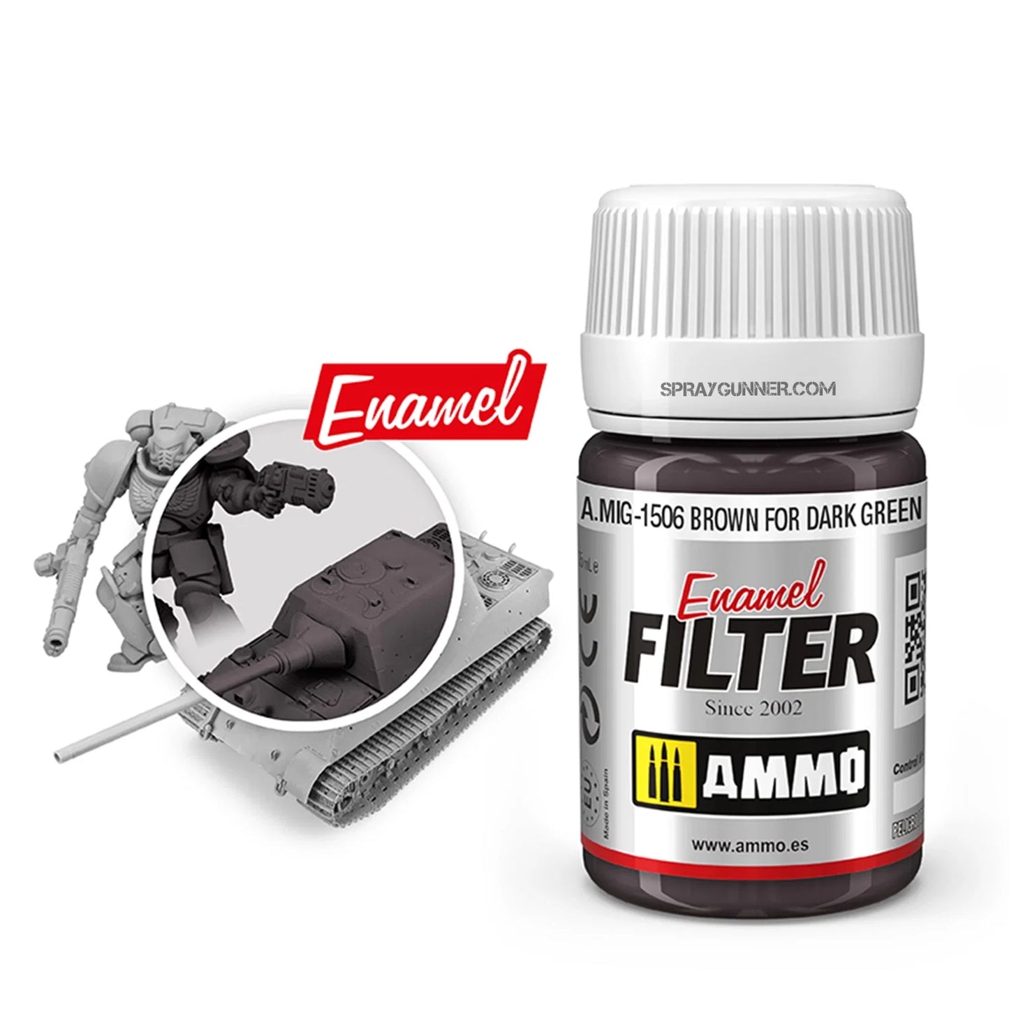 AMMO by MIG Filter Brown for Dark Green