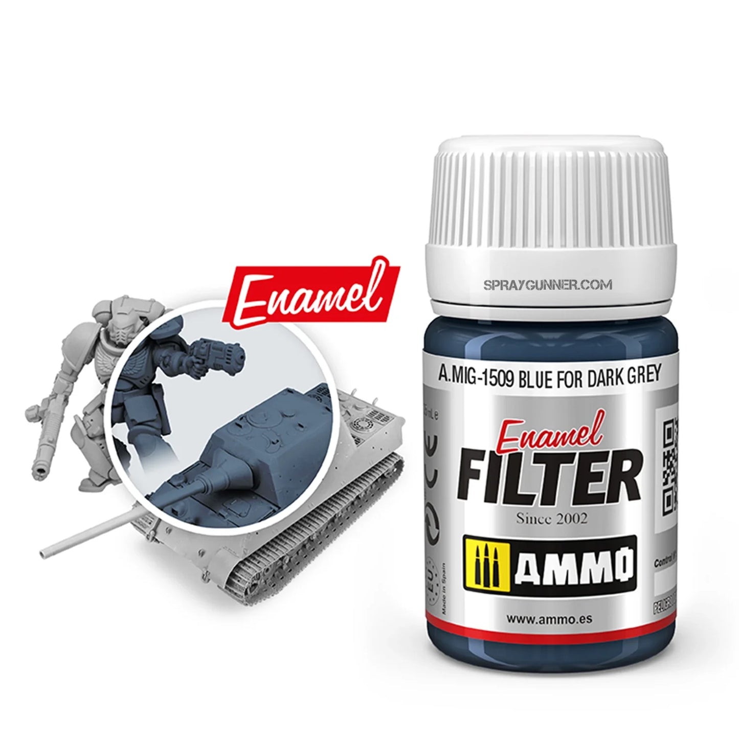 AMMO by MIG Filter Blue for Dark Grey