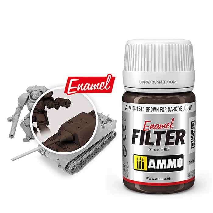 AMMO by MIG Filter Brown for Dark Yellow
