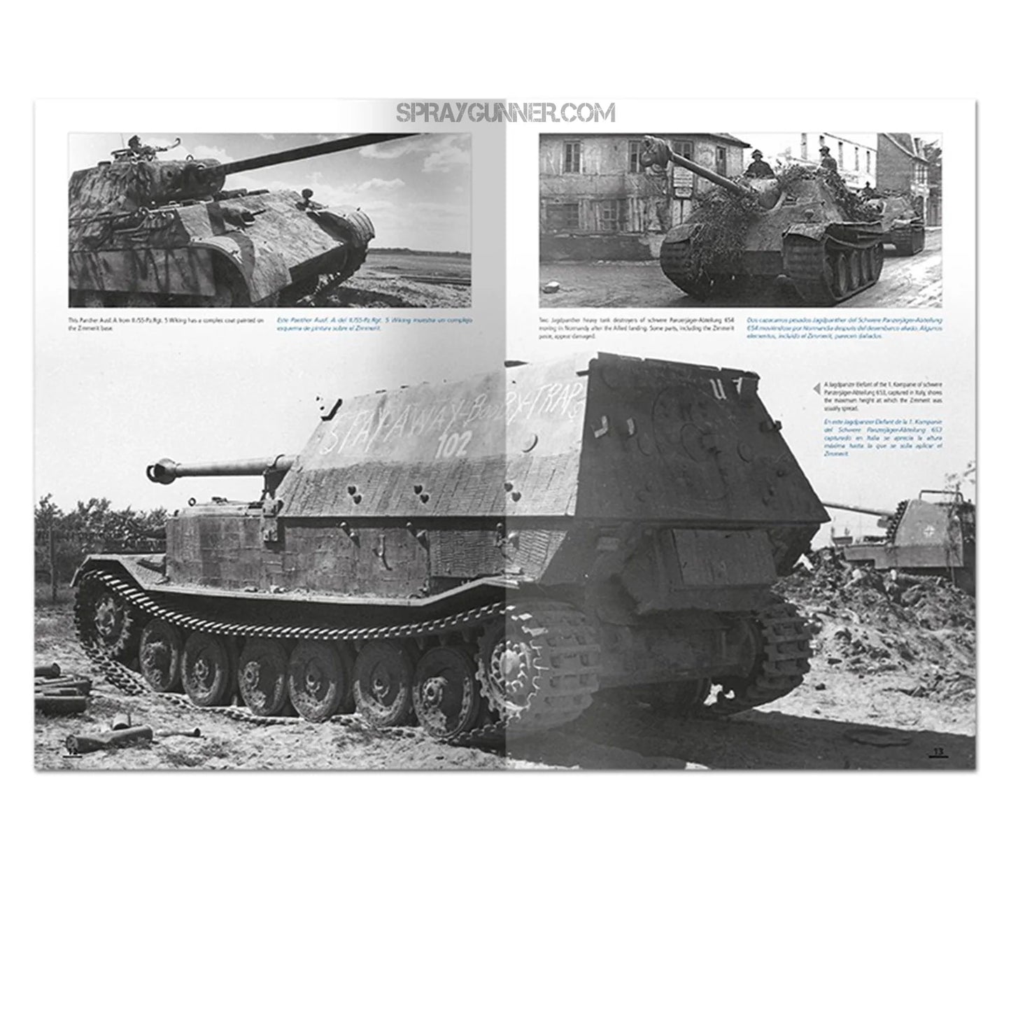 Ammo by MIG Publications How to Paint Mid WWII German Tanks (FEB 1943 - SEP 1944) (Bilingual)