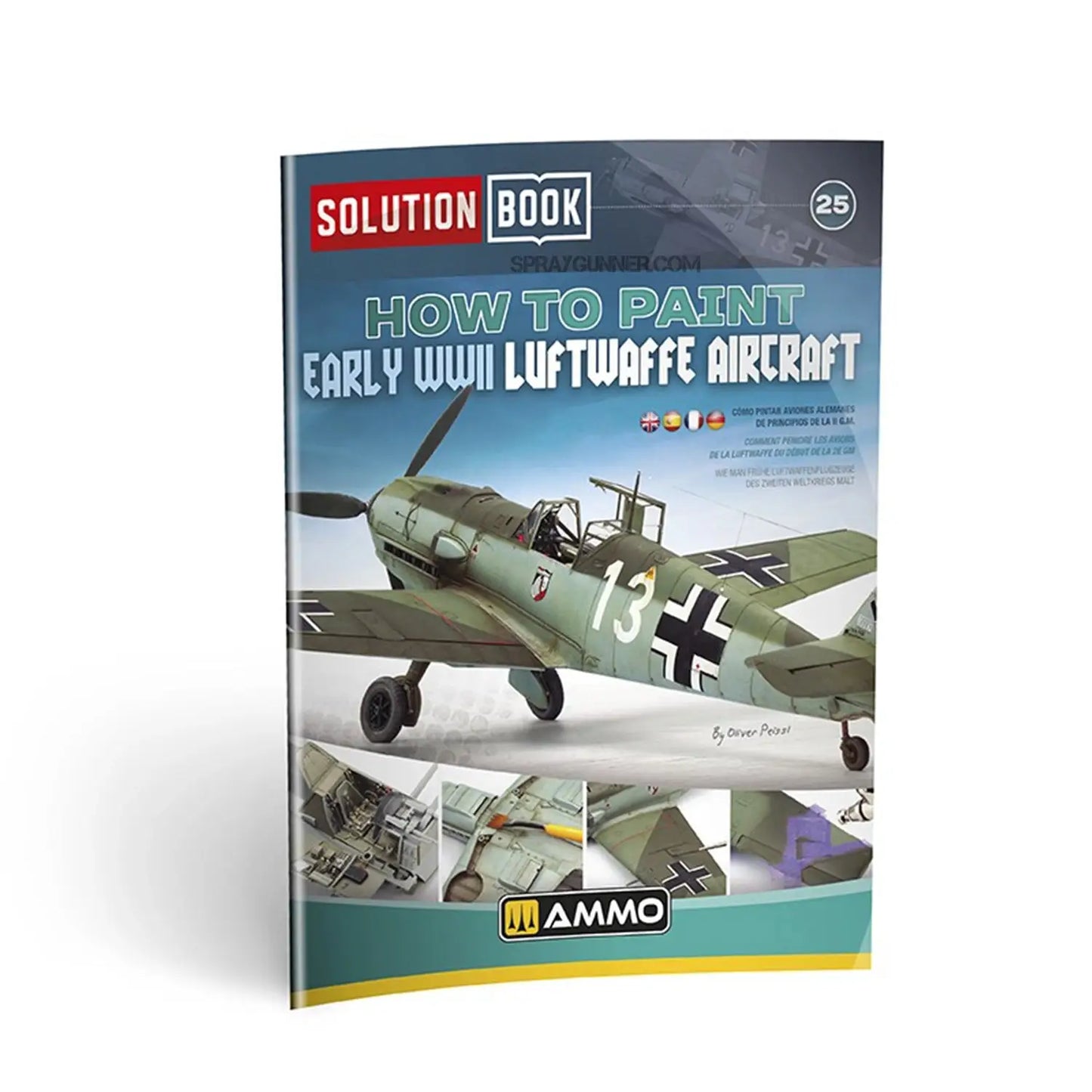 AMMO by MIG SOLUTION BOOK 25 - How to Paint Early WWII Luftwaffe Aircraft (Multilingual Book)