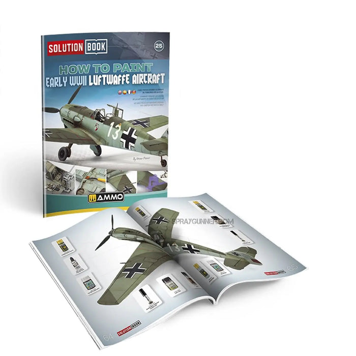 AMMO by MIG SOLUTION BOOK 25 - How to Paint Early WWII Luftwaffe Aircraft (Multilingual Book)