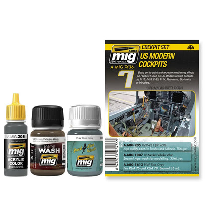 AMMO by MIG Aircraft Interior Sets US Modern Cockpits