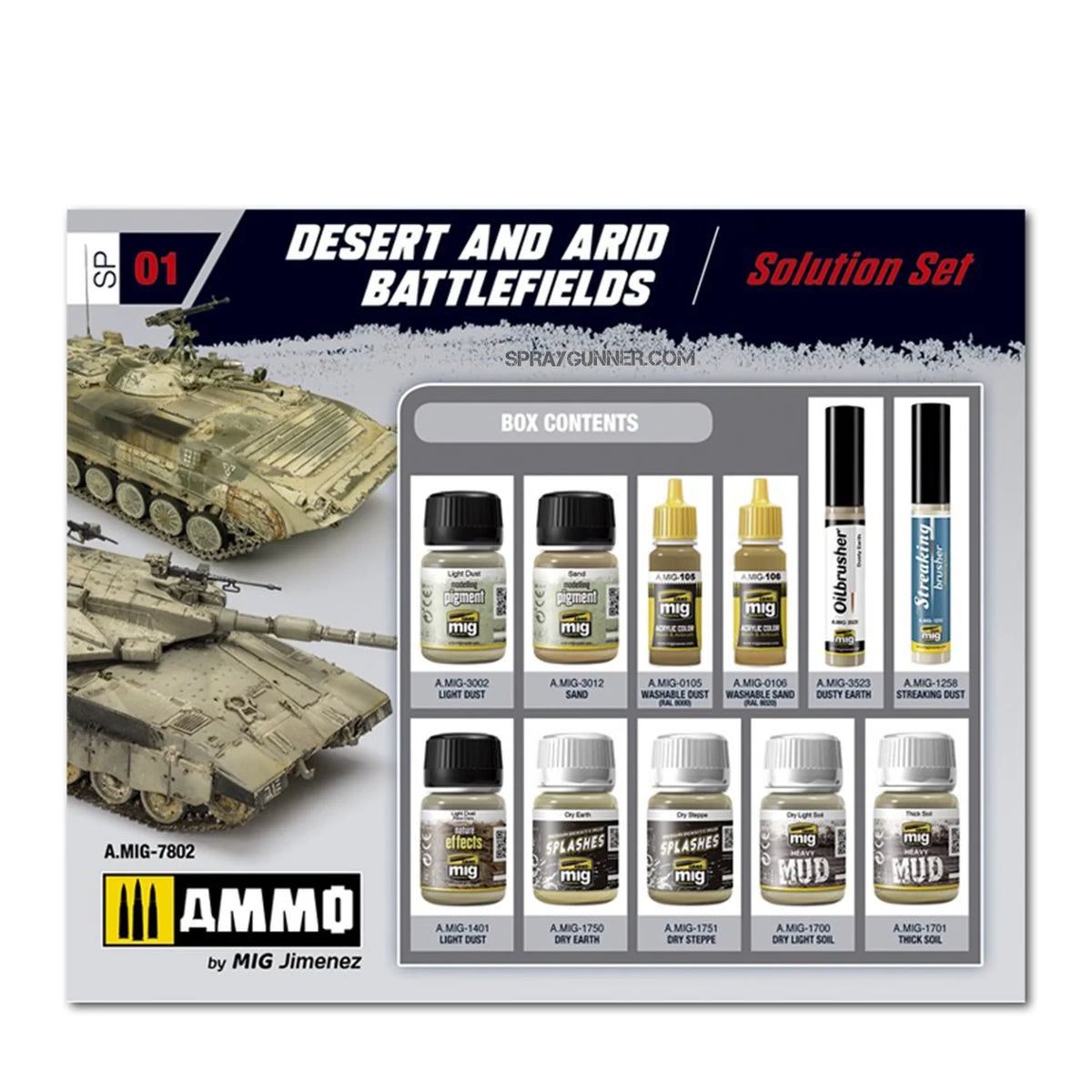 AMMO by MIG Weathering Sets Super Pack Desert & Arid Battefields