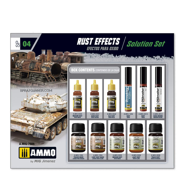 AMMO by MIG Weathering Sets Rust Effects Solution Set