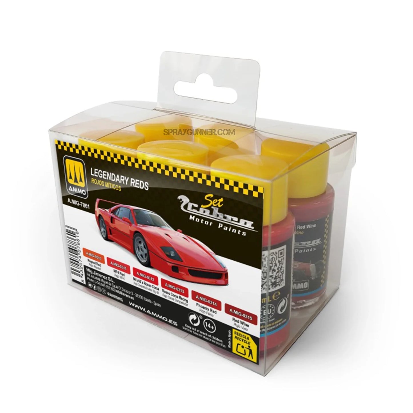 Cobra Motor Paints by AMMO: Cobra Motor Legendary Reds Set