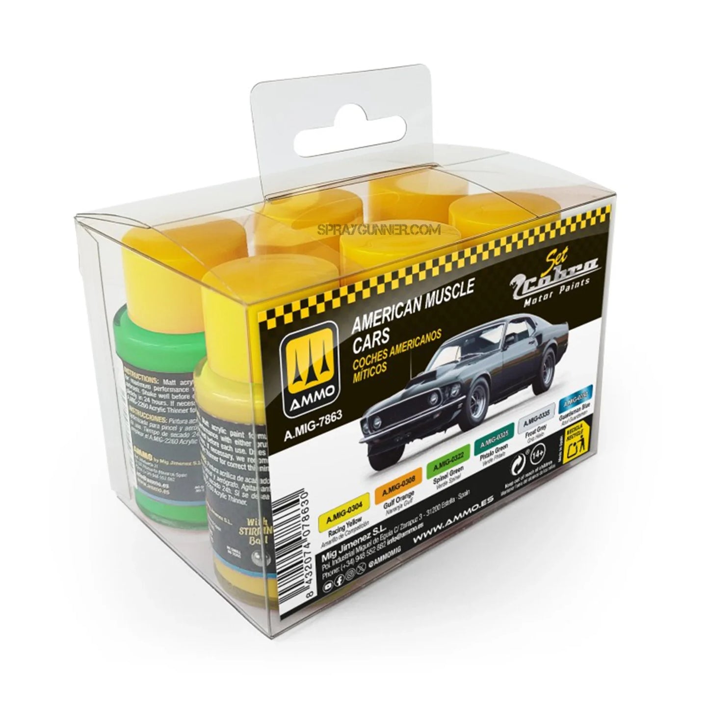 Cobra Motor Paints by AMMO: Cobra Motor American Muscle Cars Set