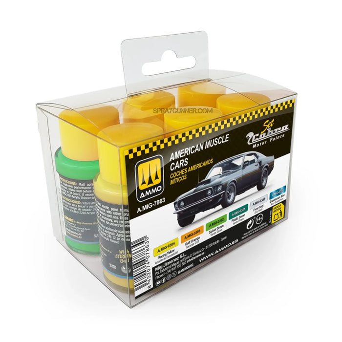 Cobra Motor Paints by AMMO: Cobra Motor American Muscle Cars Set