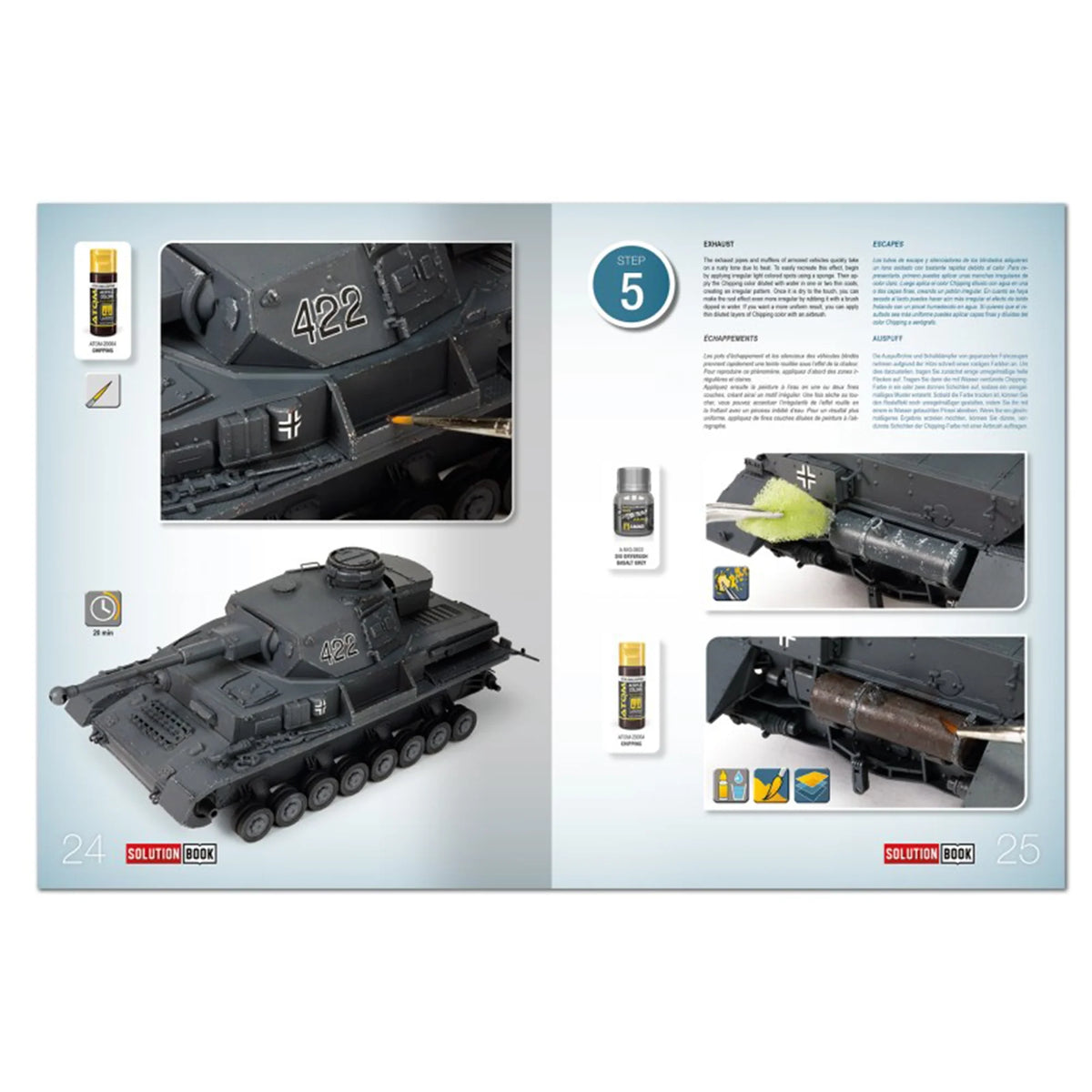 Ammo By Mig Solution Box Mini - WWII German Panzer Grey (Multilingual)