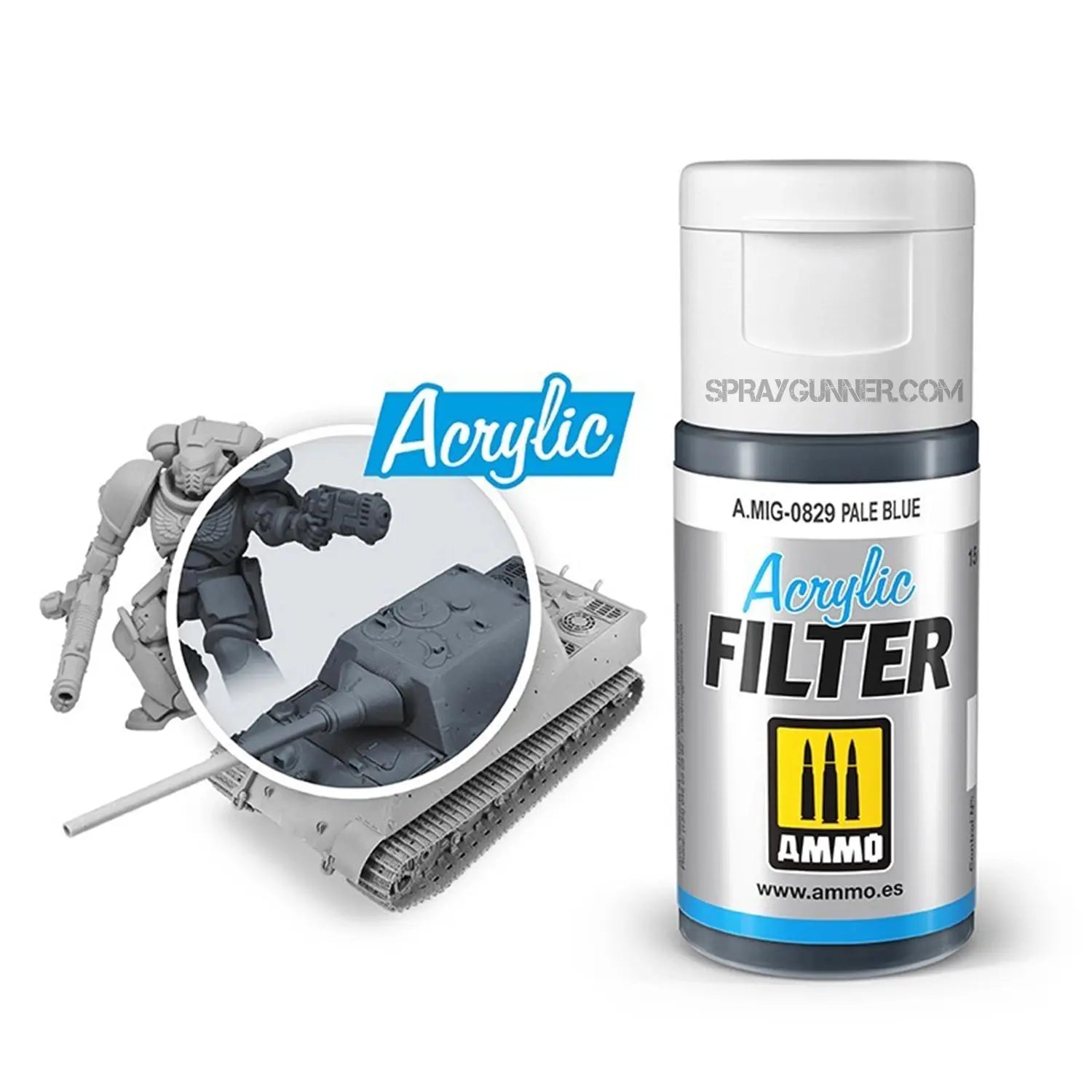 AMMO ACRYLIC FILTER Pale Blue AMMO by Mig Jimenez