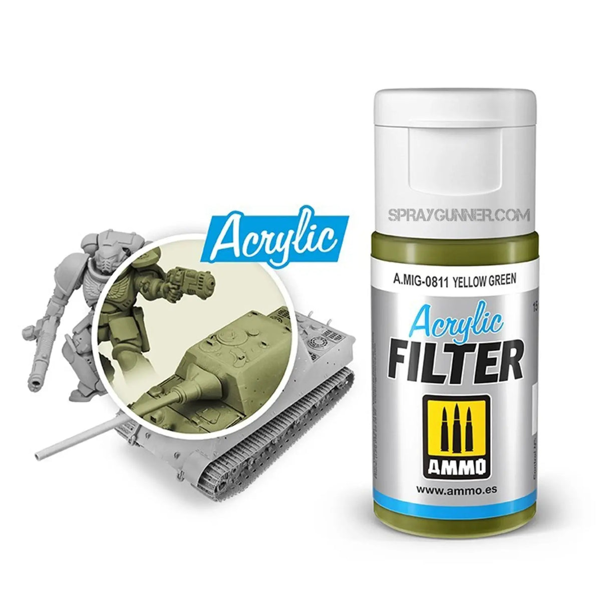 AMMO ACRYLIC FILTER Yellow Green
