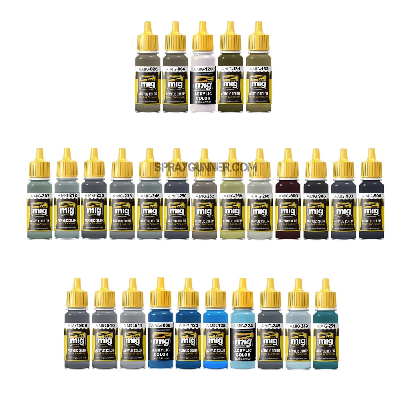 AMMO by MIG Grey/Blue Collection Paint Set