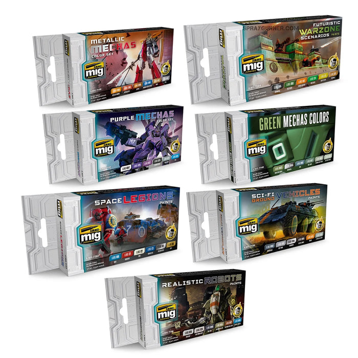 AMMO by MIG Sci-Fi Mecha Warzone Paint Set