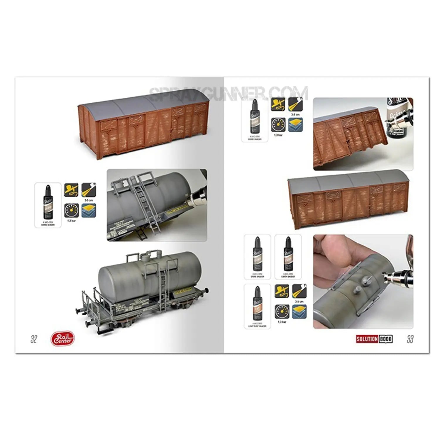 AMMO RAIL CENTER SOLUTION BOOK 01 - How to Weather German Trains (Multilingual) AMMO by Mig Jimenez