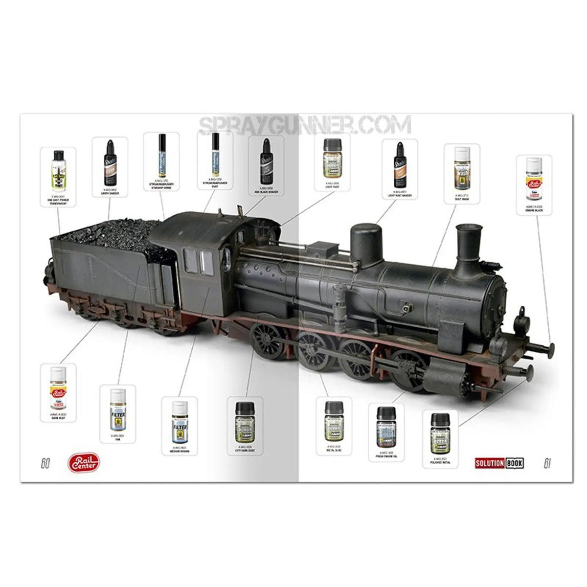 AMMO RAIL CENTER SOLUTION BOOK 01 - How to Weather German Trains (Multilingual)