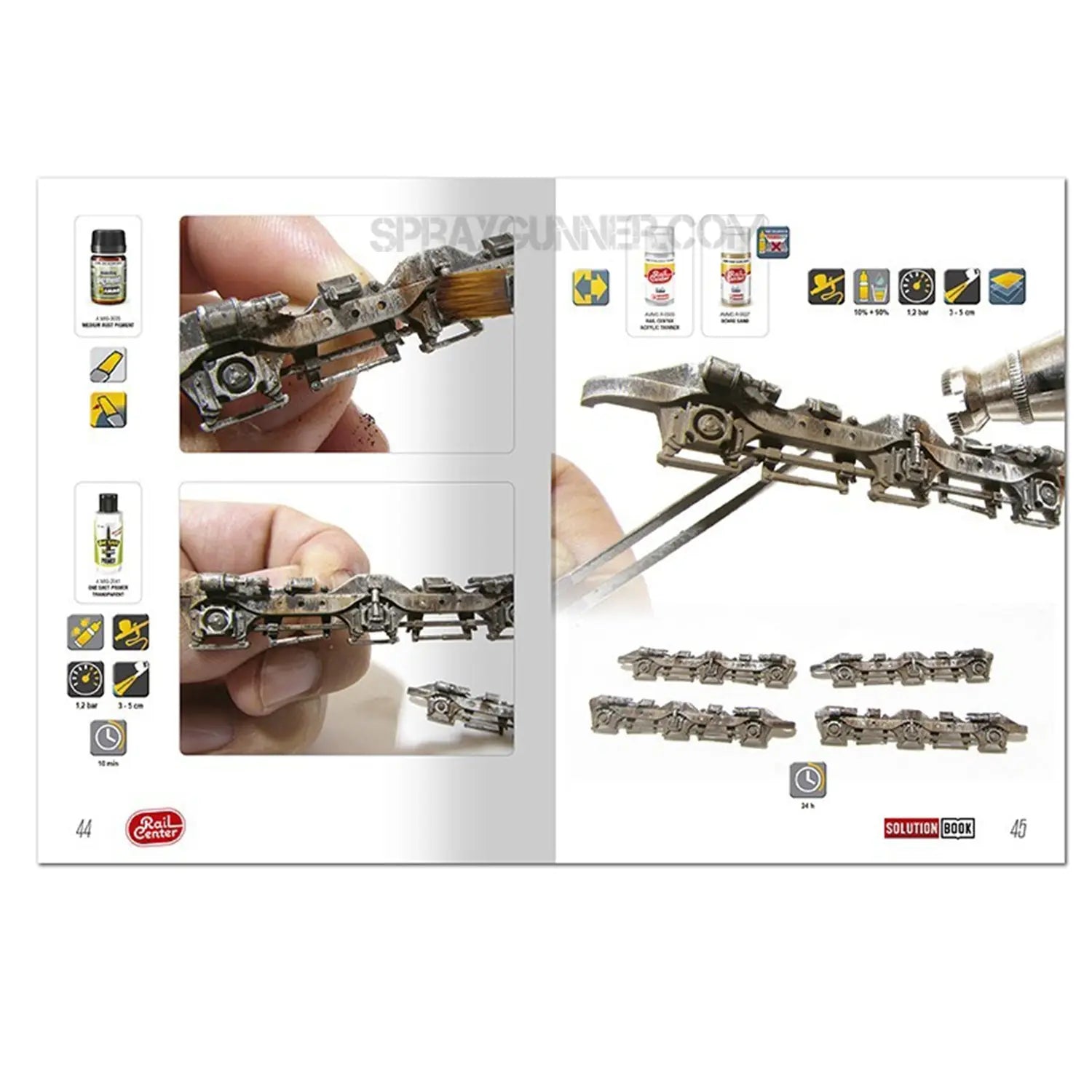 AMMO RAIL CENTER SOLUTION BOOK 02 - How to Weather American Trains (Multilingual) AMMO by Mig Jimenez