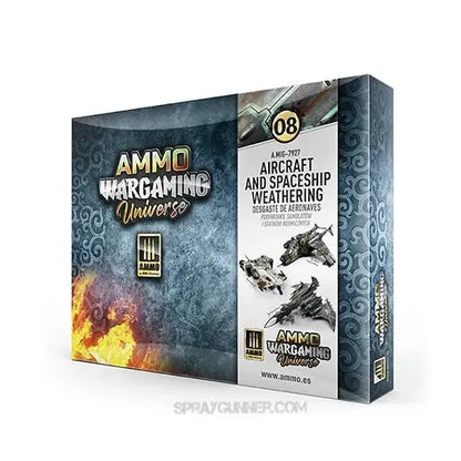 AMMO WARGAMING UNIVERSE 08 Box Set - Aircraft and Spaceship Weathering AMMO by Mig Jimenez