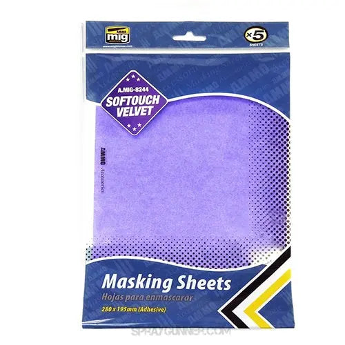 AMMO by MIG Accessories SOFTOUCH VELVET MASKING SHEETS 280x195 mm AMMO by Mig Jimenez