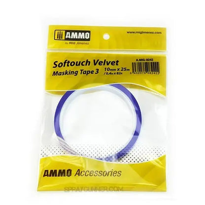 AMMO by MIG Accessories SOFTOUCH VELVET MASKING TAPE 3 (10mm X 25M)