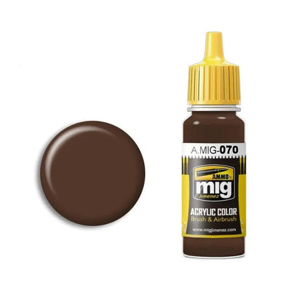 AMMO by MIG Acrylic - MEDIUM BROWN DARK EARTH (BS 450)