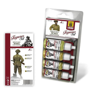 AMMO by MIG Acrylic Sets - BRITISH UNIFORMS WWII SET