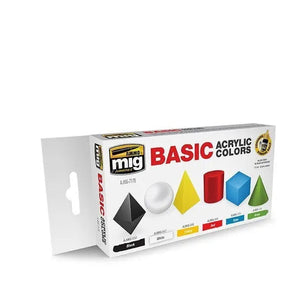 AMMO by MIG Acrylic Sets- Basic Acrylic Colors Set