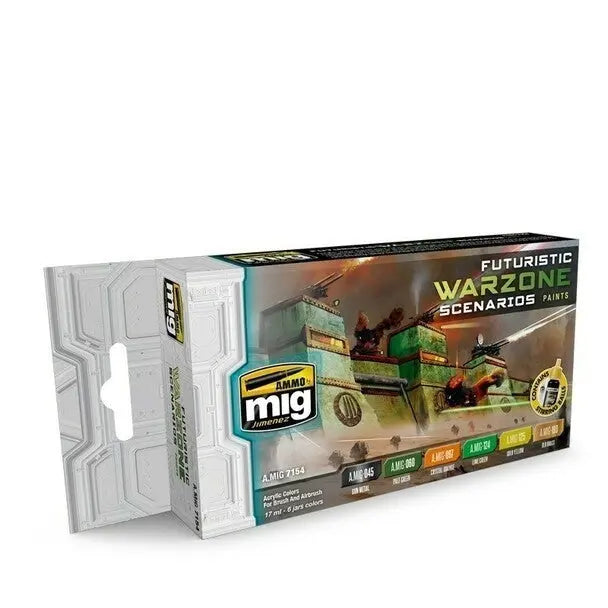 AMMO by MIG Acrylic Sets - FUTURISTIC WARZONE SCENARIOS COLOR SET