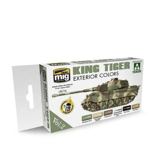 AMMO by MIG Acrylic Sets - KING TIGER EXTERIOR COLOR (SPECIAL TAKOM EDITION) VOL.2