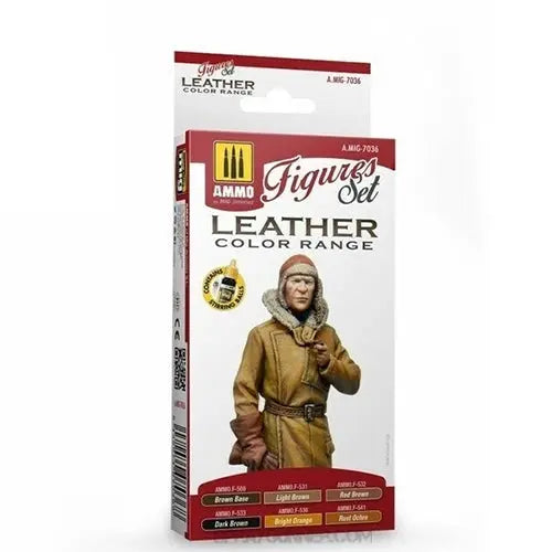 AMMO by MIG Acrylic Sets - LEATHER FIGURES SET AMMO by Mig Jimenez