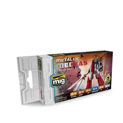 AMMO by MIG Acrylic Sets - METALLIC MECHAS COLOR SET