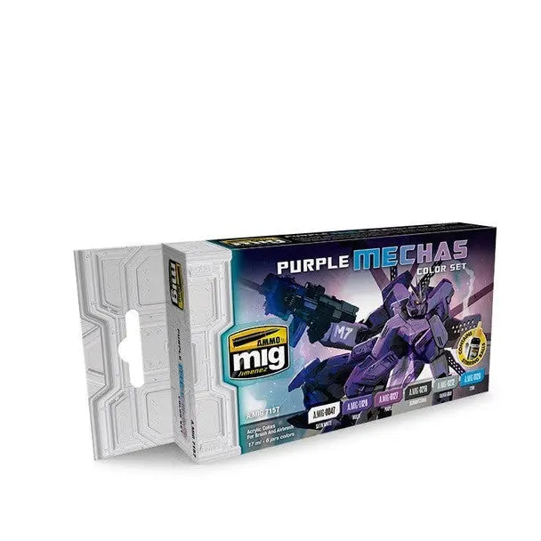 AMMO by MIG Acrylic Sets - PURPLE MECHAS COLOR SET