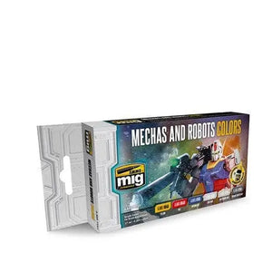 AMMO by MIG Acrylic Sets - ROBOTS & MECHAS COLORS AMMO by Mig Jimenez