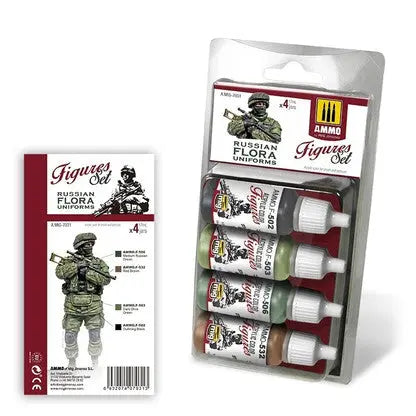 AMMO by MIG Acrylic Sets - RUSSIAN FLORA UNIFORMS. FIGURES SET AMMO by Mig Jimenez