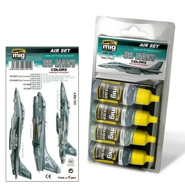 AMMO by MIG Acrylic Sets - US NAVY COLORS from 80's to present