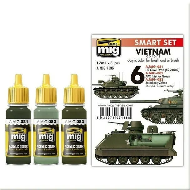 AMMO by MIG Acrylic Sets - VIETNAM COLORS SET