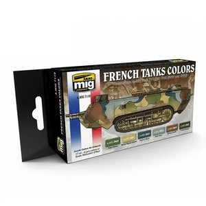 AMMO by MIG Acrylic Sets- WW I & WW II FRENCH CAMOUFLAGE COLORS