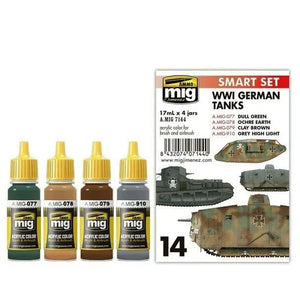 AMMO by MIG Acrylic Sets - WWI GERMAN TANKS