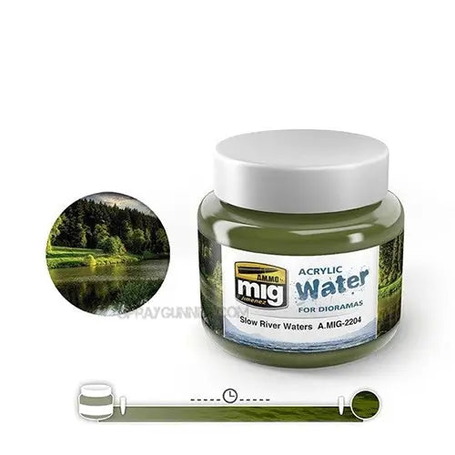 AMMO by MIG Acrylic Water SLOW RIVER WATER