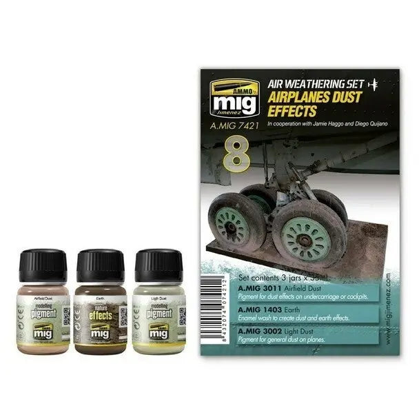 AMMO by MIG Aircraft Panel Line Wash Sets Airplane Dust Effects