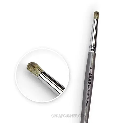 AMMO by MIG Brushes - 6 AMMO Drybrush Technical Brush
