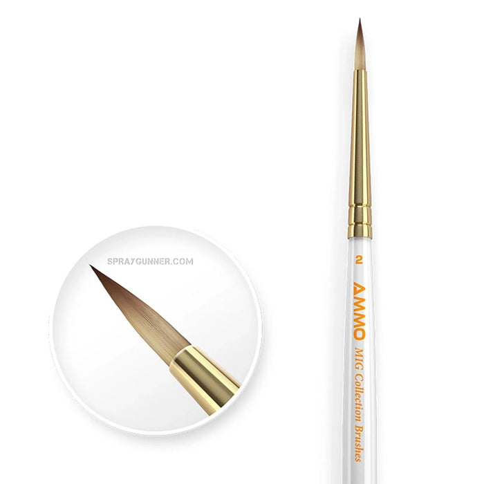 AMMO by MIG Collection Brushes - Conical Ø2 Brush