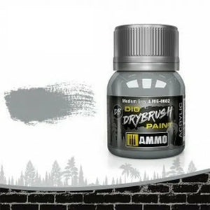 AMMO by MIG DIO Paints - DRYBRUSH Medium Grey