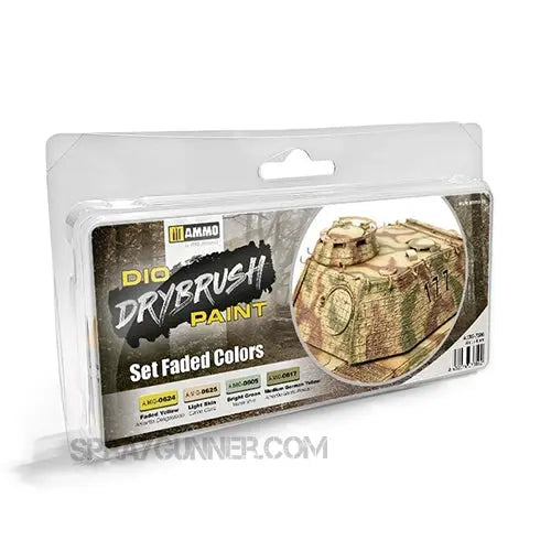 AMMO by MIG DIO Paints - DRYBRUSH Set Faded Colors