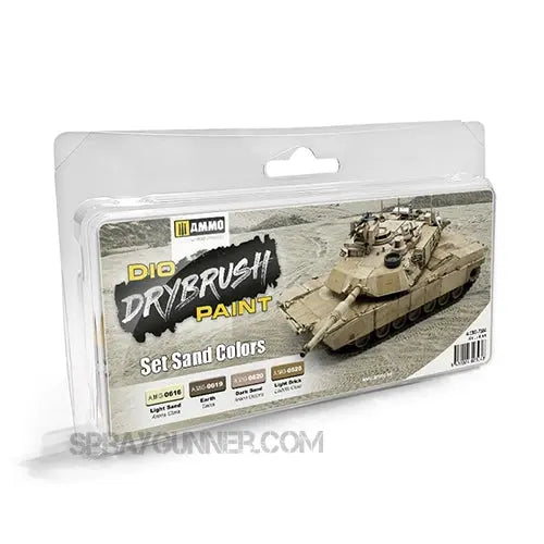 AMMO by MIG DIO Paints - DRYBRUSH Set Sand Colors