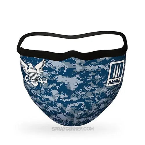 AMMO by MIG FACE MASK "Navy Blue Camo" AMMO by Mig Jimenez