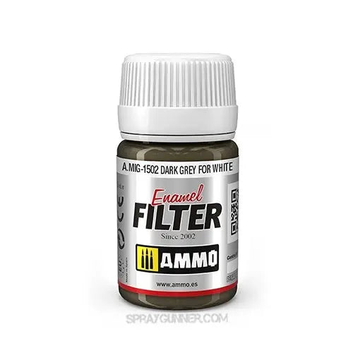 AMMO by MIG Filter Dark Grey for White AMMO by Mig Jimenez