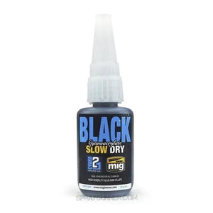 AMMO by MIG Glues Black Slow Dry Cyanoacrylate AMMO by Mig Jimenez