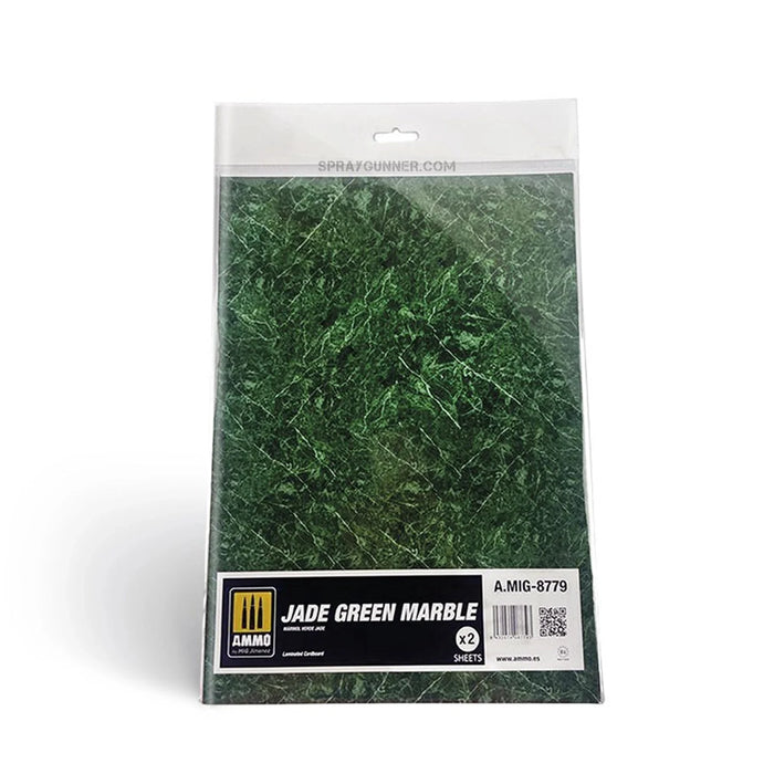 AMMO by MIG Jade Green Marble. Sheet of Marble - 2 pcs