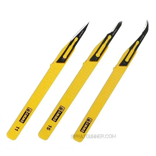 AMMO by MIG Mini Blade Set - 3 pcs. (1 Mini Blade Straight + 1 Mini Blade Curved + 1 Mini Blade Ripper) AMMO by Mig Jimenez