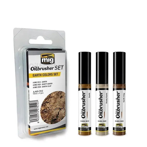 AMMO by MIG Oilbrusher EARTH COLORS SET